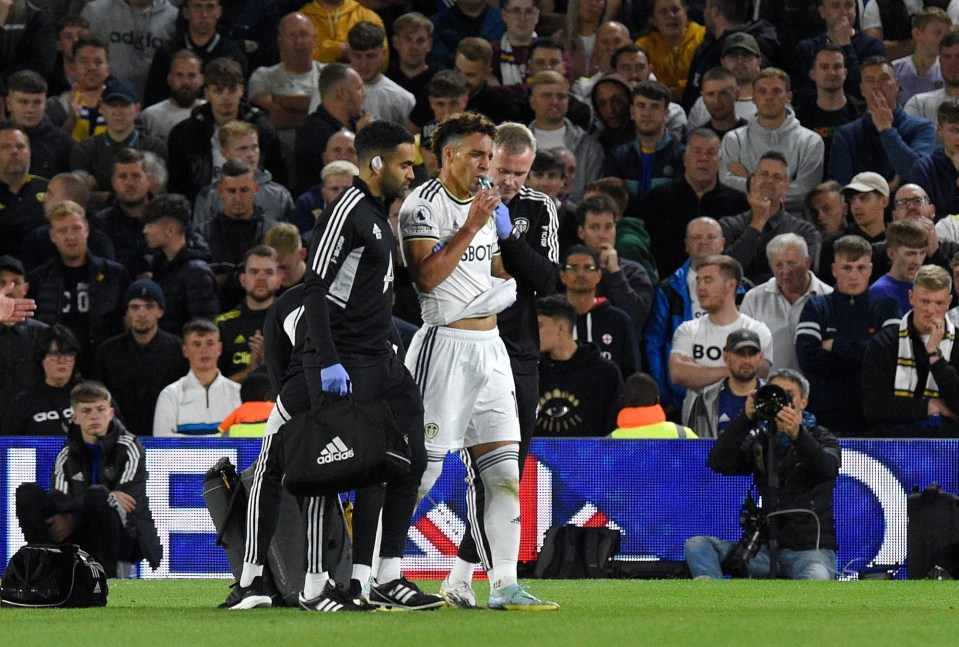 Rodrigo recieving medical treatment