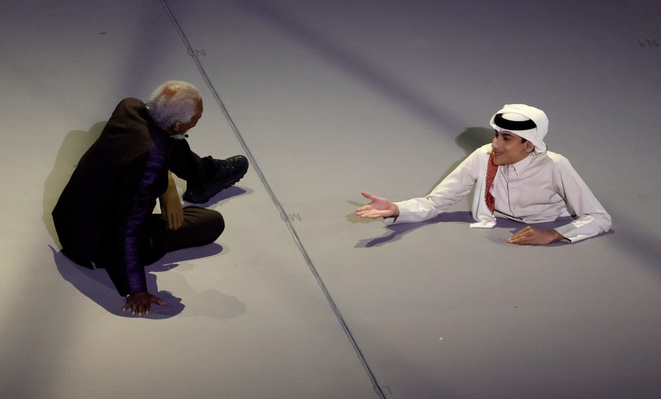 He spoke with FIFA World Cup ambassador Ghanim al-Muftah