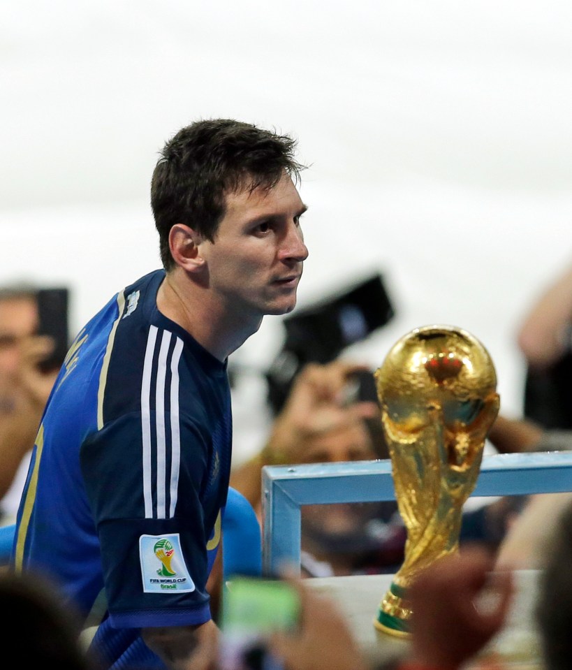 Messi got his first glimpse of the trophy eight years ago