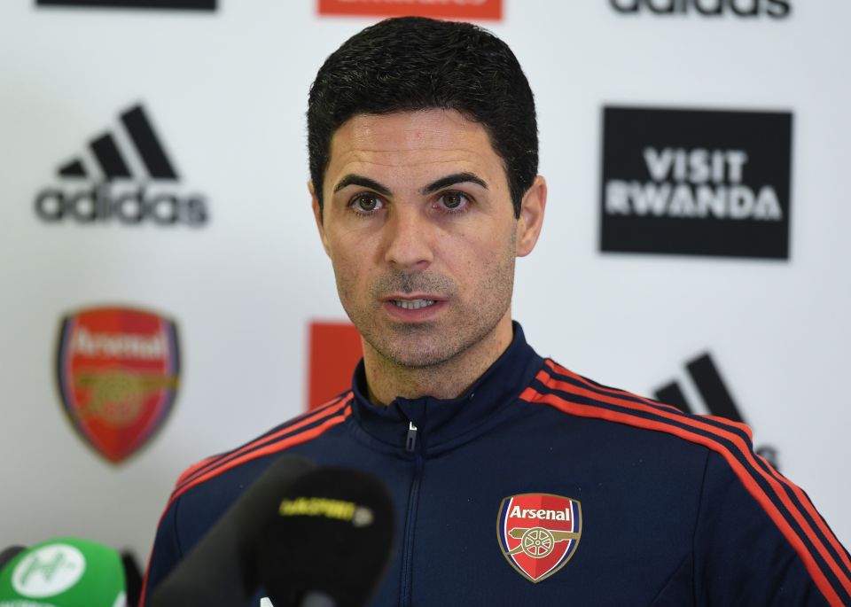 Arsenal boss Mikel Arteta played down claims of an argument between his players