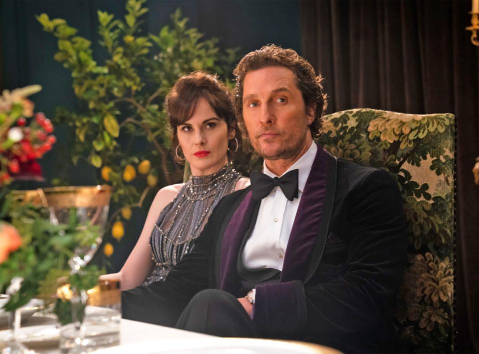 Matthew McConaughey and Michelle Dockery in The Gentlemen