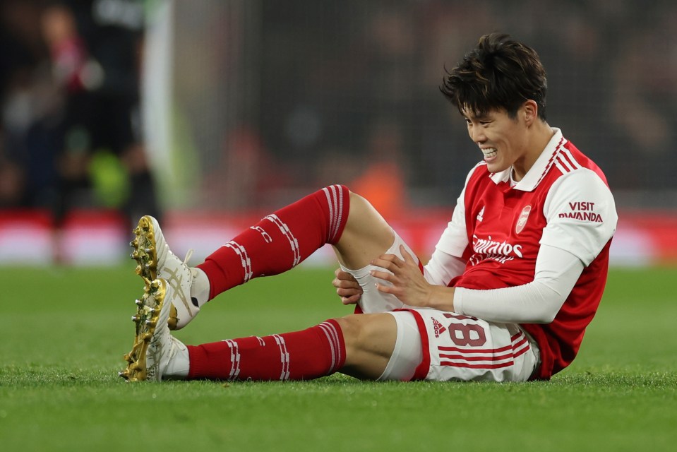 Takehiro Tomiyasu also had to be withdrawn