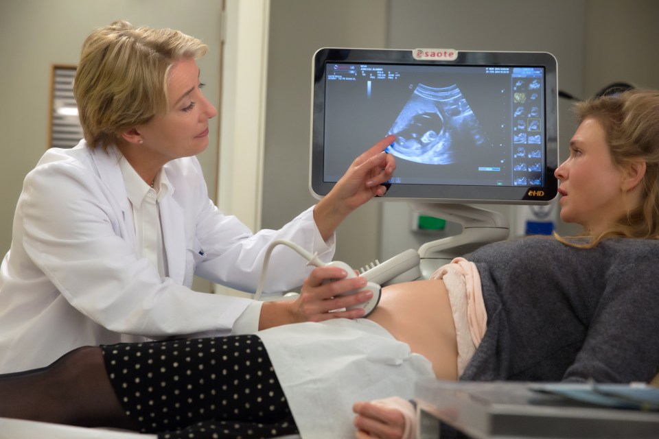 Renee with Emma Thompson in Bridget Jones’s Baby
