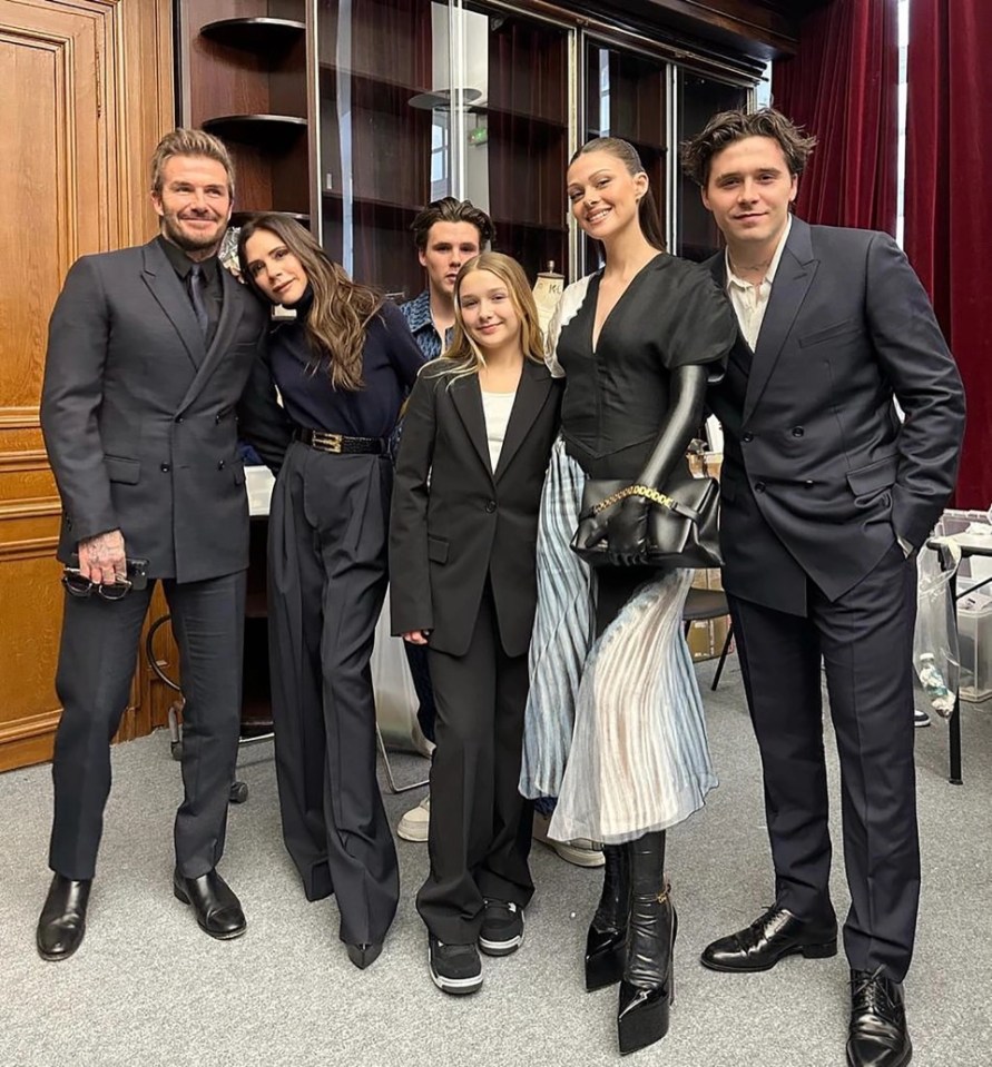VB was joined by daughter-in-law Nicola as she put on a show in Paris earlier this month
