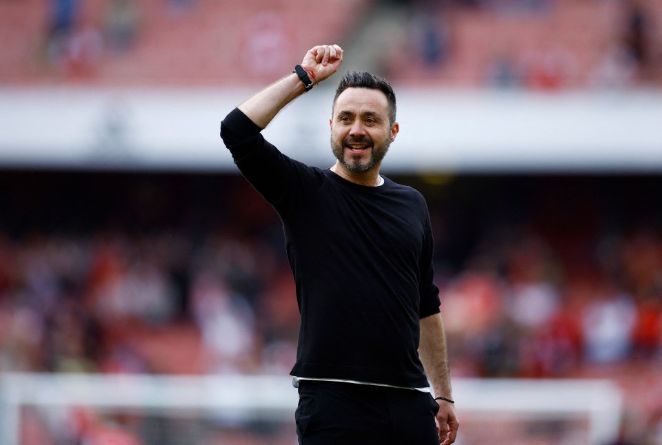Brighton manager Roberto De Zerbi was also nominated