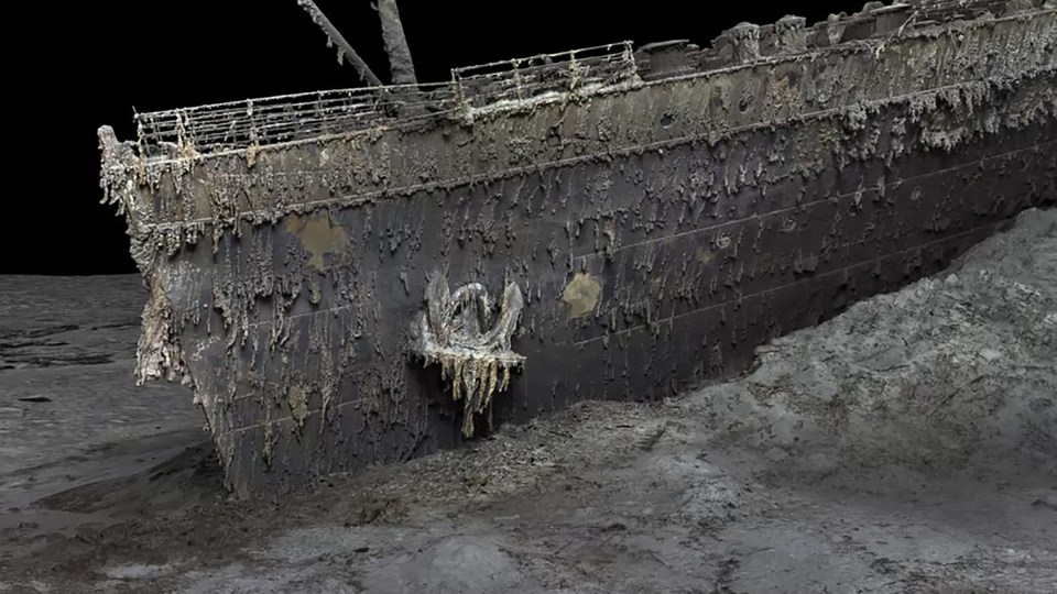 The vessel was visiting the ill-fate ship at the bottom of the Atlantic Ocean