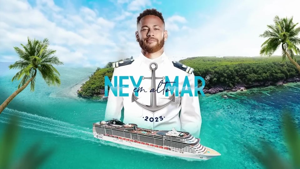 Cruise the daddy - Neymar is promoting an amazing trip