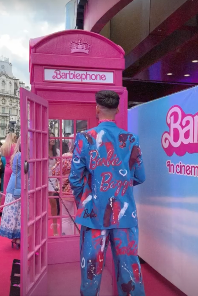 Gogglebox favourite Joe Baggs wore an eye-catching bespoke Barbie suit