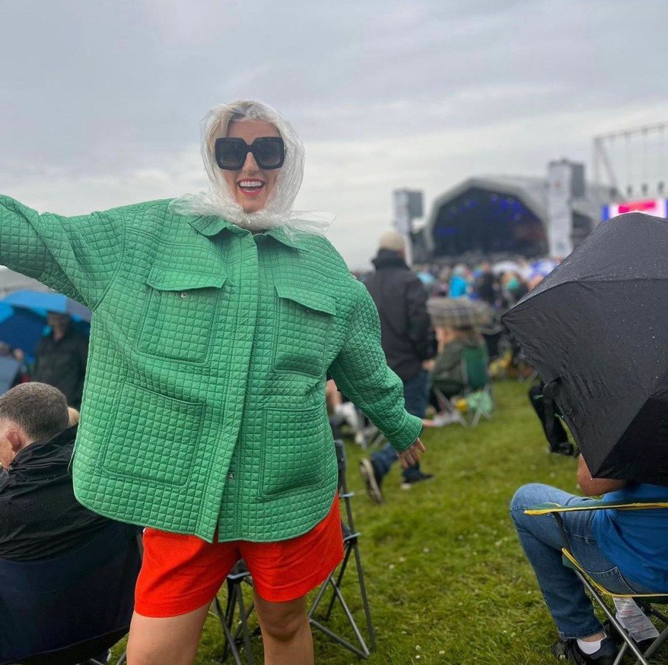 She's partying away at the Mouth of the Tyne Festival