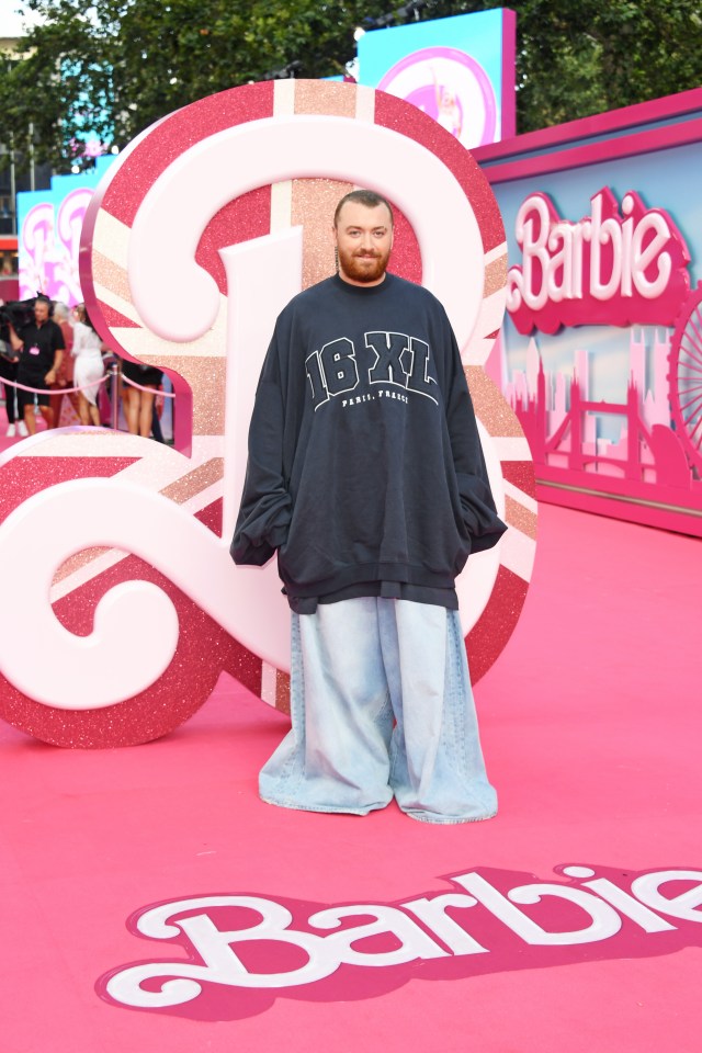 Sam Smith wore oversized clothes and shunned the pink theme of the movie