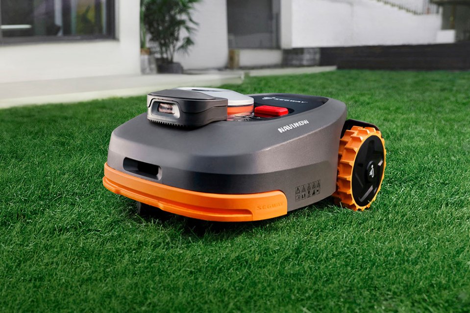 Navimow robotic lawnmower on a lawn.