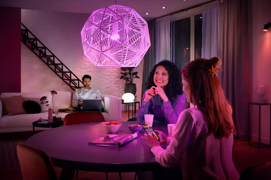 Philips Hue offers anything from garden light strips, wall and table lamps to security cameras