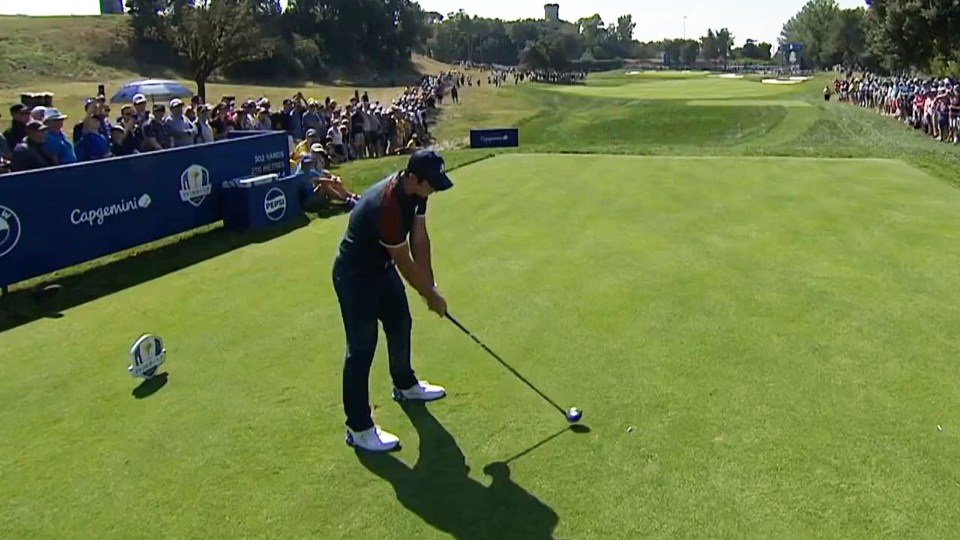Viktor Hovland hit a stunning hole-in-one