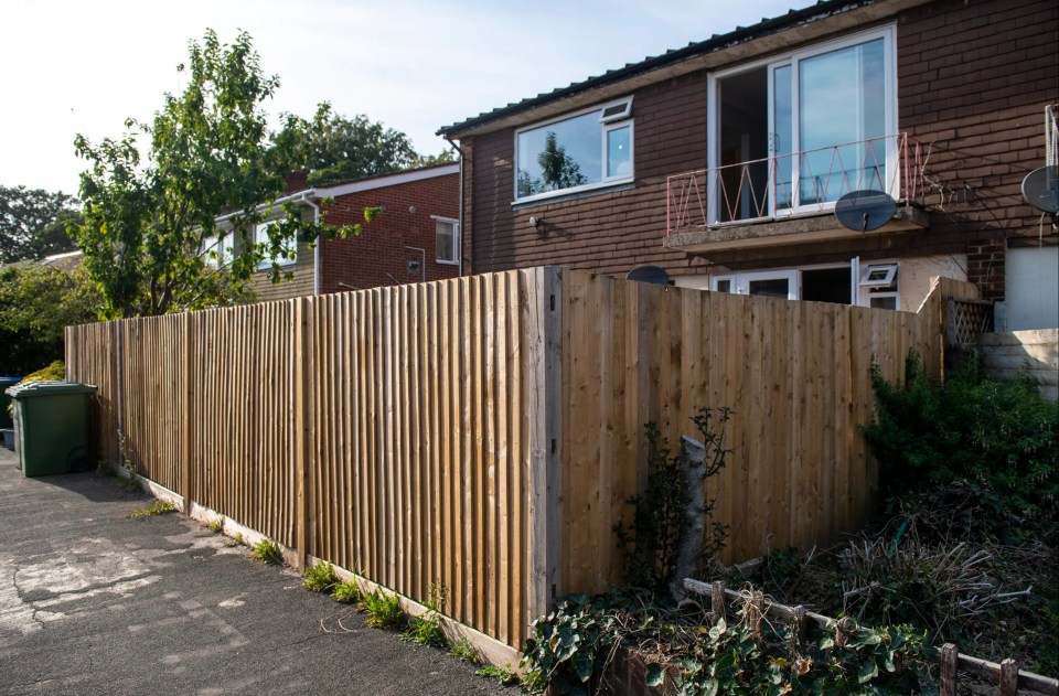 The fence has left neighbours divided