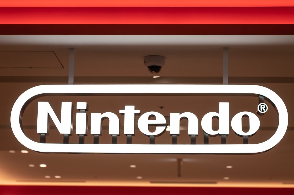 Nintendo store sign.