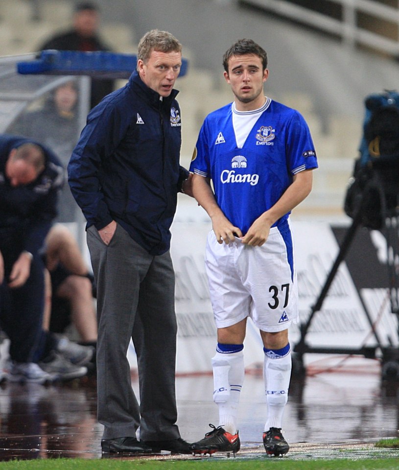 Jose Baxter was just 16 when David Moyes gave him his Everton debut