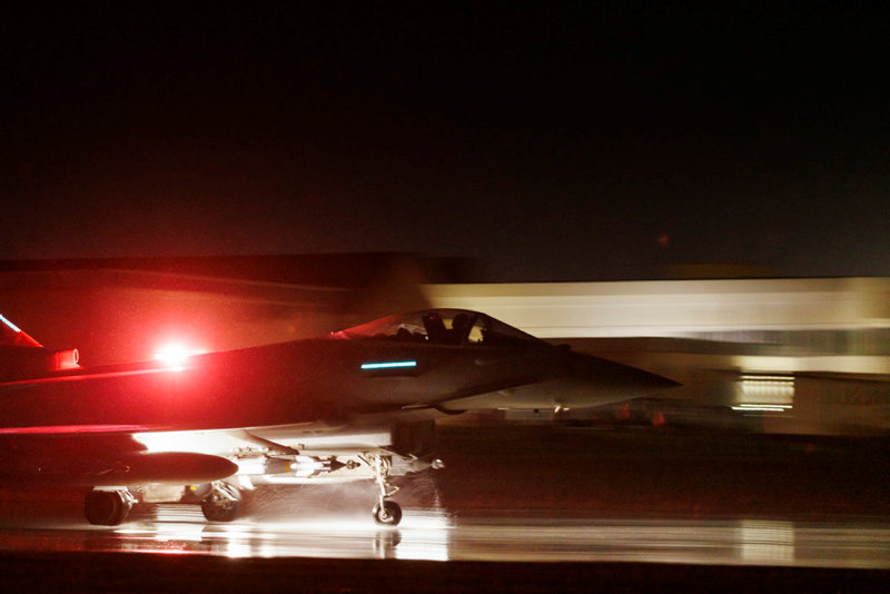 RAF Typhoon jets blasted eight Houthi targets in the Red Sea