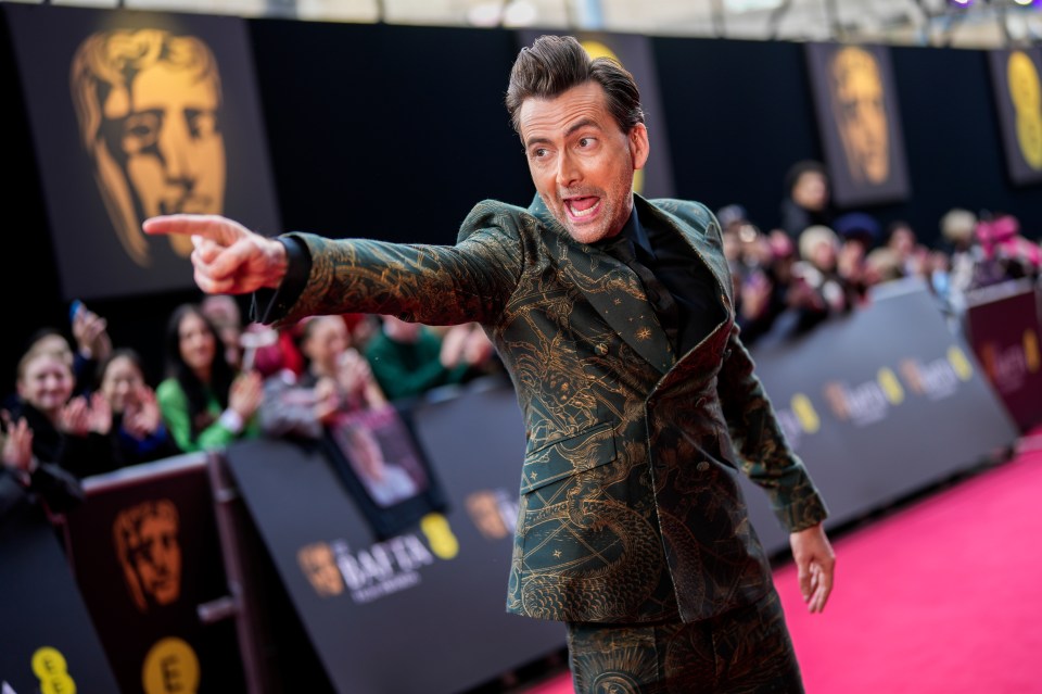 The Doctor Who actor on the red carpet before making his debut as host