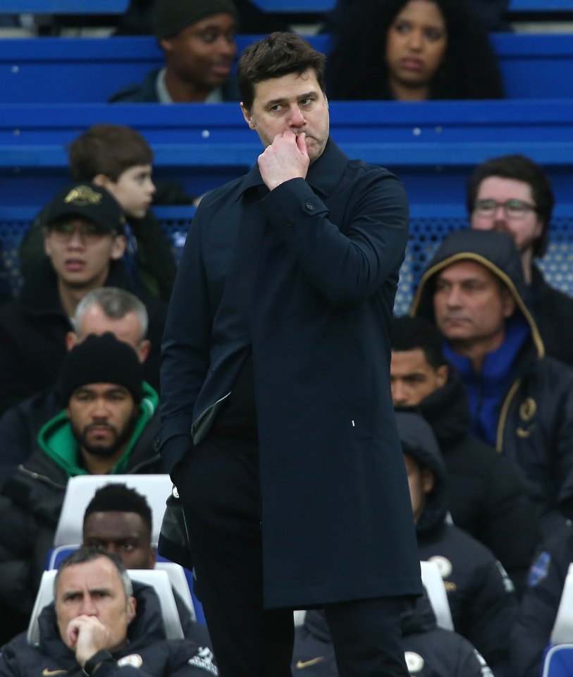 Mauricio Pochettino watched on anxiously
