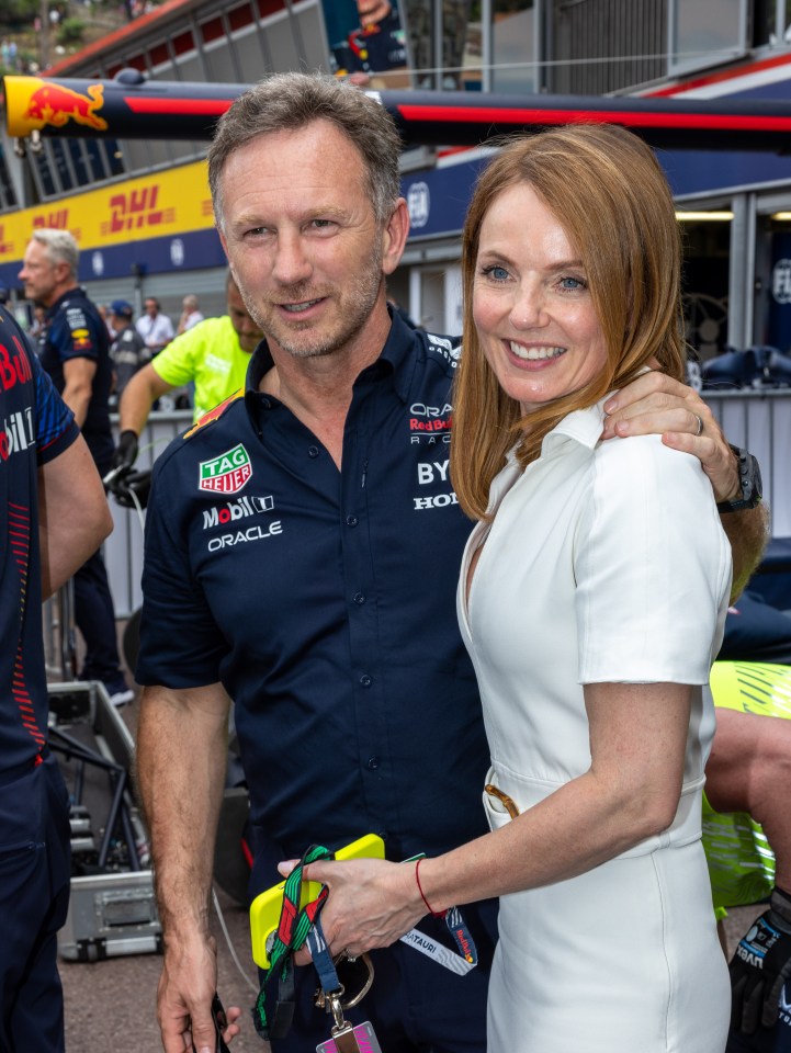 His wife Geri Halliwell is 'standing firm by his side'