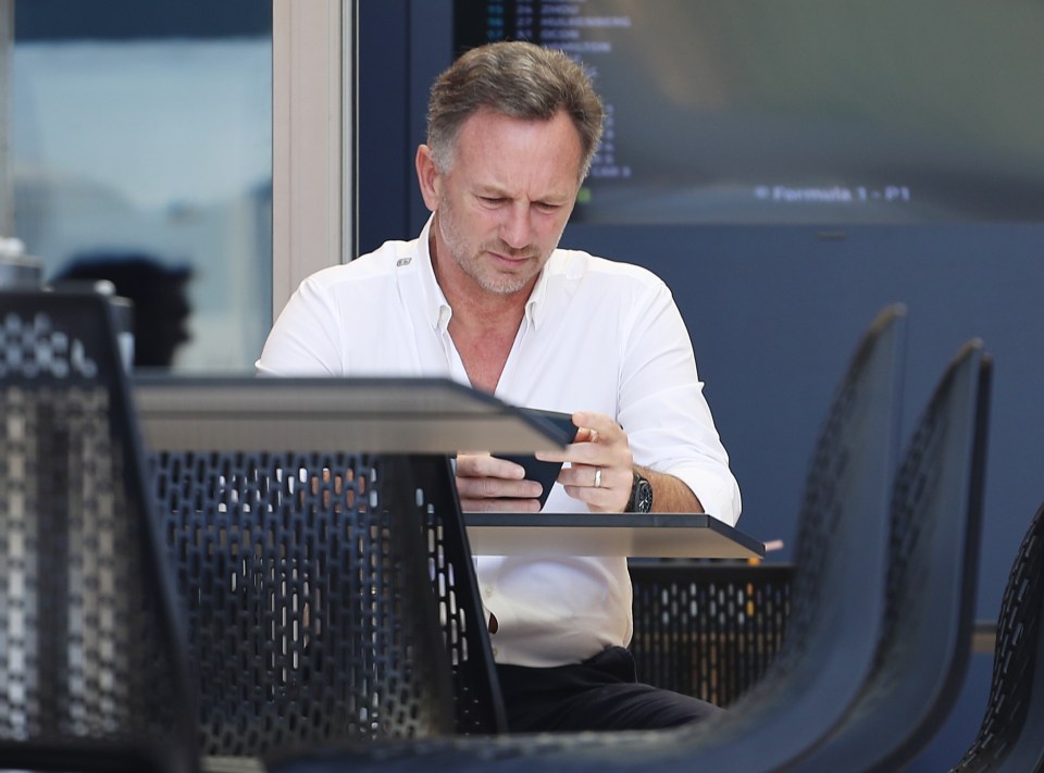 The texts were leaked while the Red Bull boss was in Bahrain for the start of the season