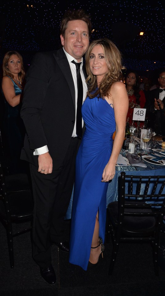 James with his ex, TV producer Louise