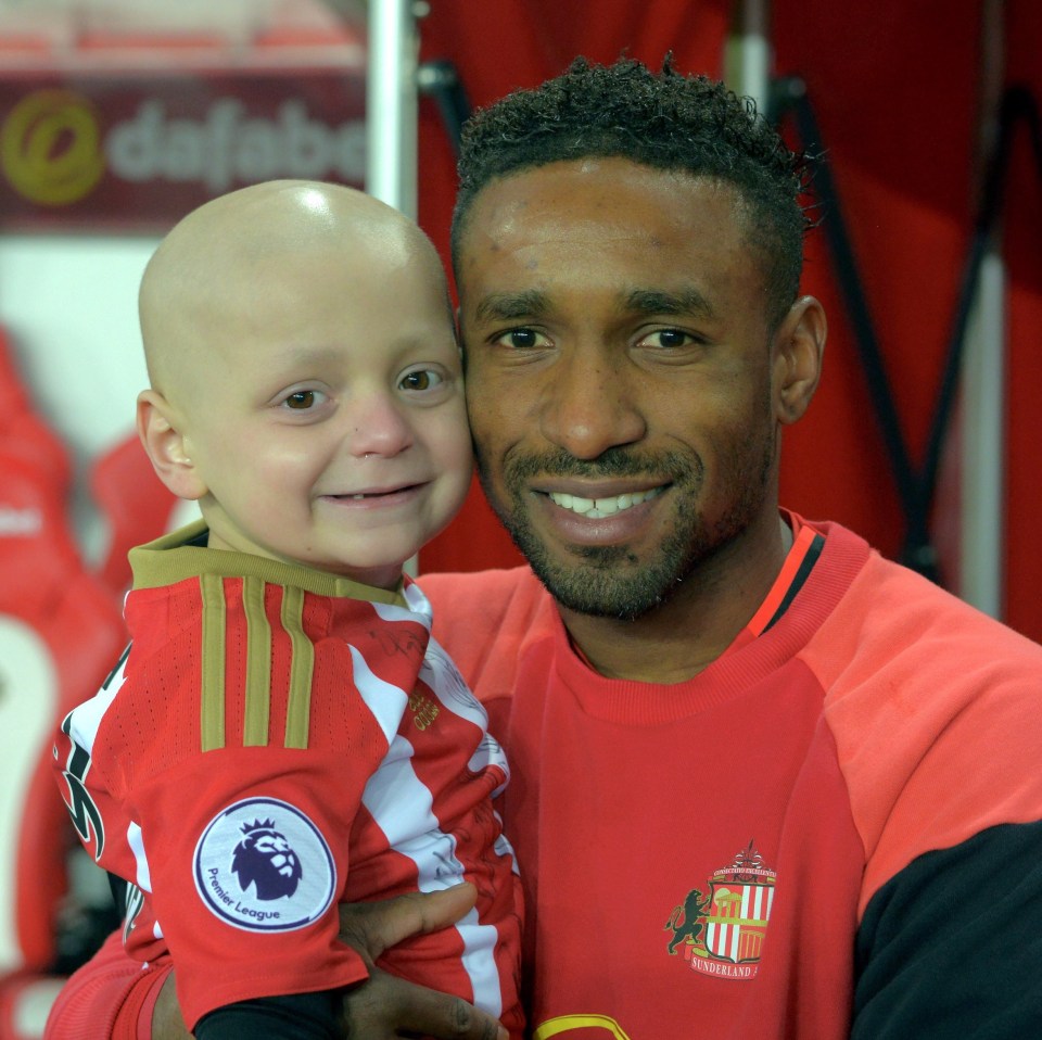 Bradley's brave battle with cancer saw the young footballer meet his hero Jermaine Defoe