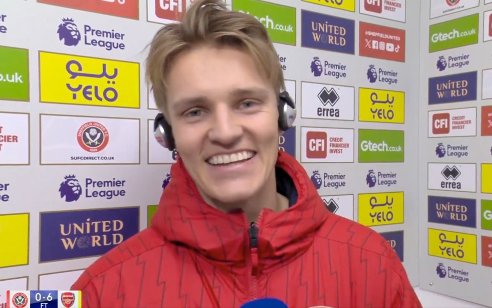 Martin Odegaard was left in stitches after Jamie Carragher's teasing