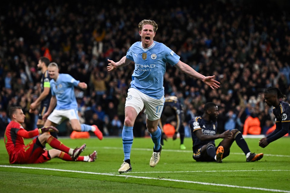 Kevin de Bruyne levelled in the second half