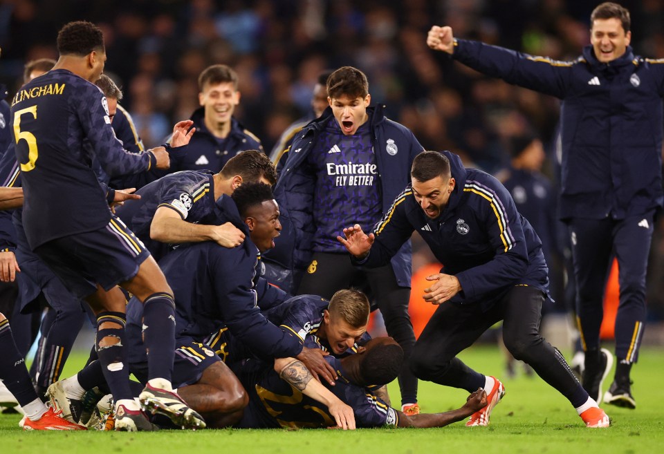 Real Madrid knocked Man City out of the Champions League on penalties