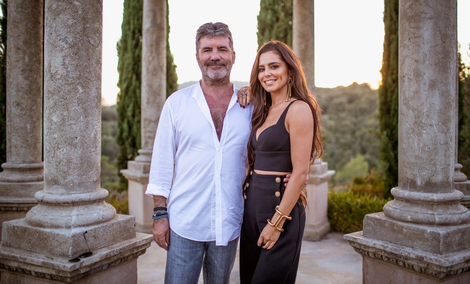 Simon Cowell and Cheryl Cole at Judges' Houses for The X Factor.