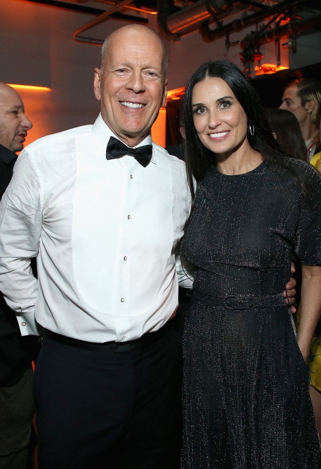 Moore with ex-husband Bruce Willis