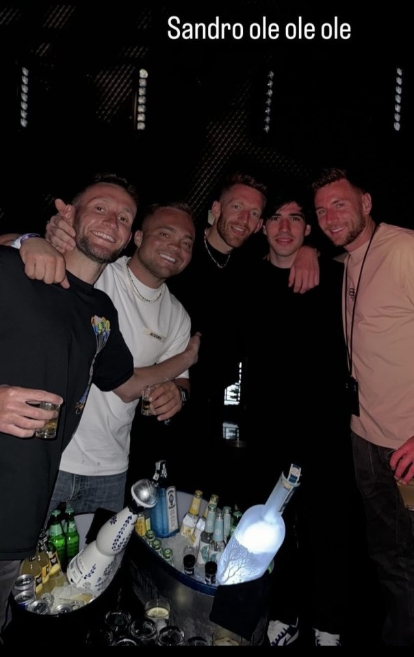Mark Gillespie bumped into Newcastle team-mate Sandro Tonali on his stag do