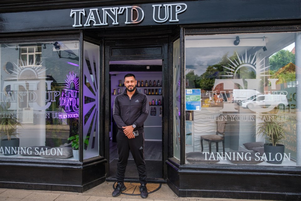 Tanning shop owner Noor Hussain, 30, who lives two doors away from the path
