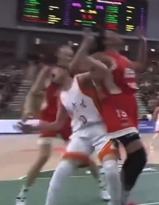 She had an on-court fight in China in April
