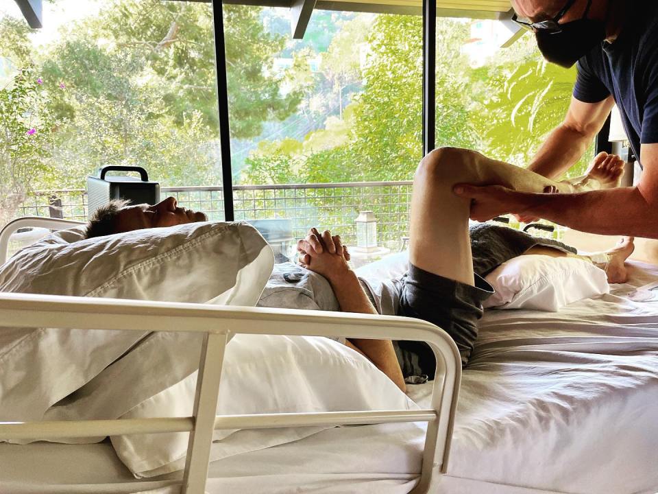 Jeremy Renner has regular physio