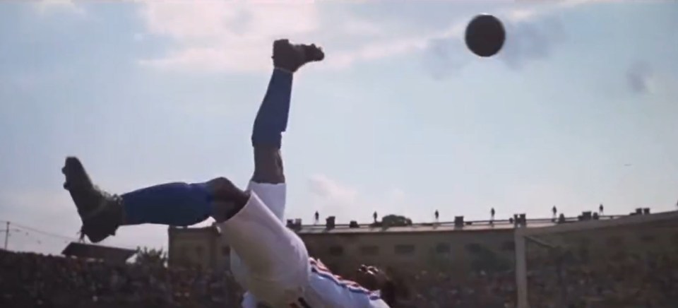 Pele scored an overhead in 1981 film Escape to Victory