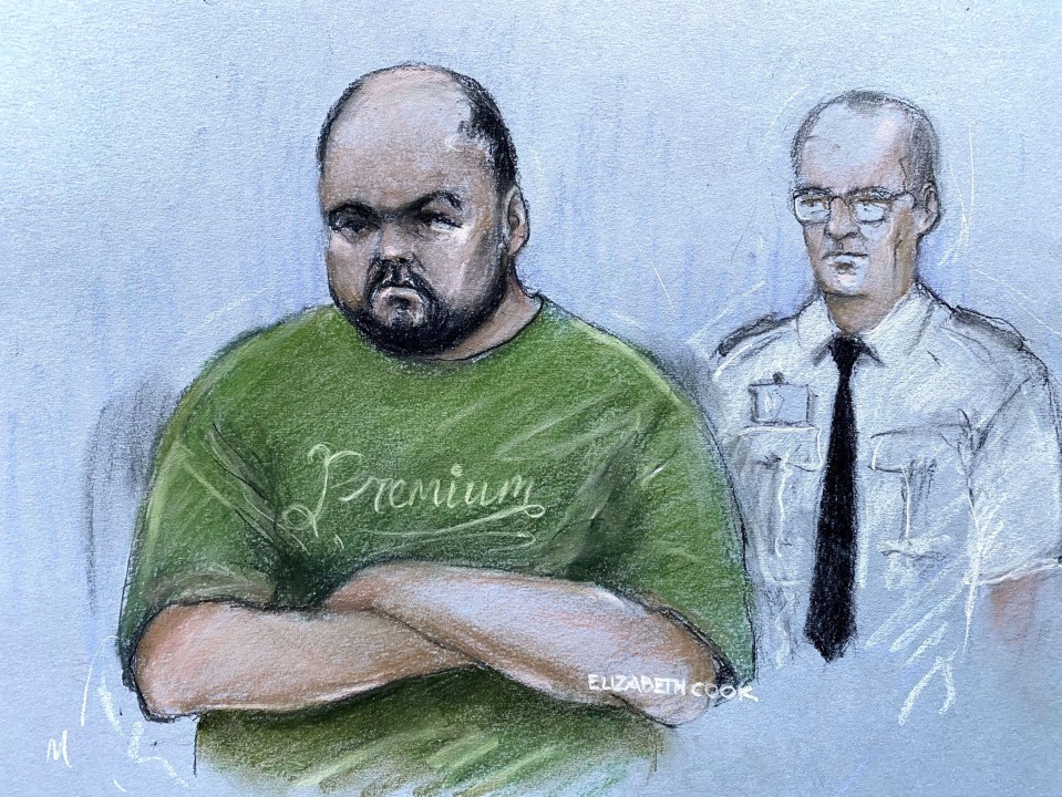 How a court artist depicted the fiend