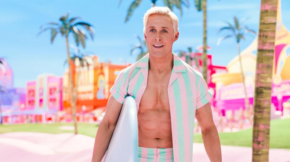Ryan Gosling in a scene from the Barbie movie