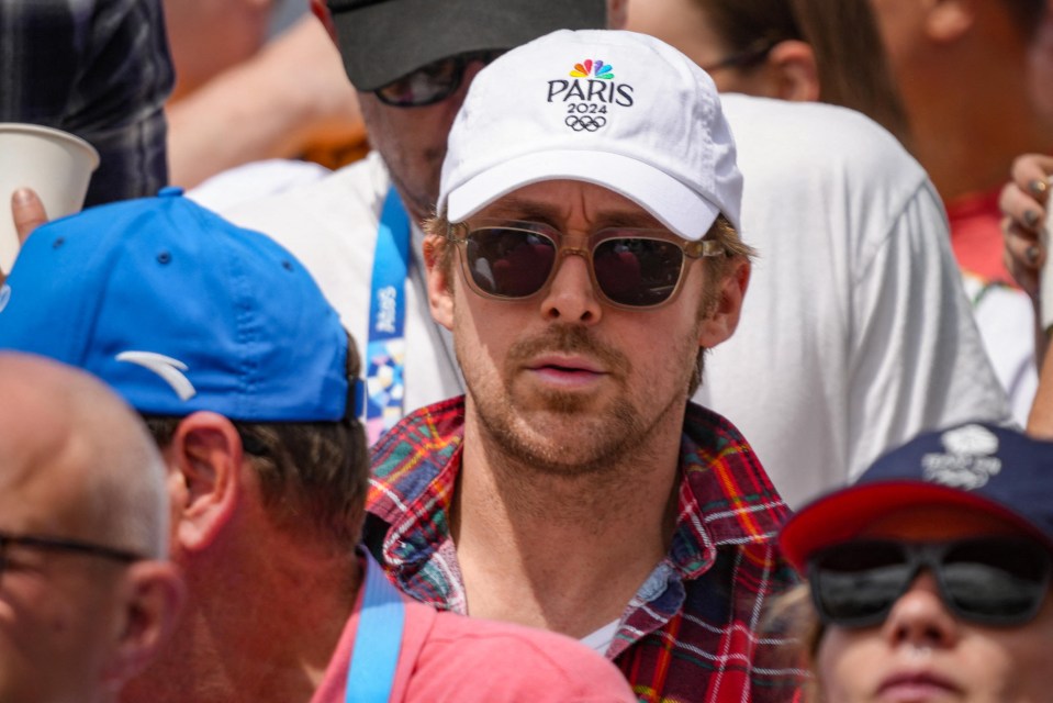Ryan Gosling was spotted enjoying the dressage as Germany claimed gold and silver