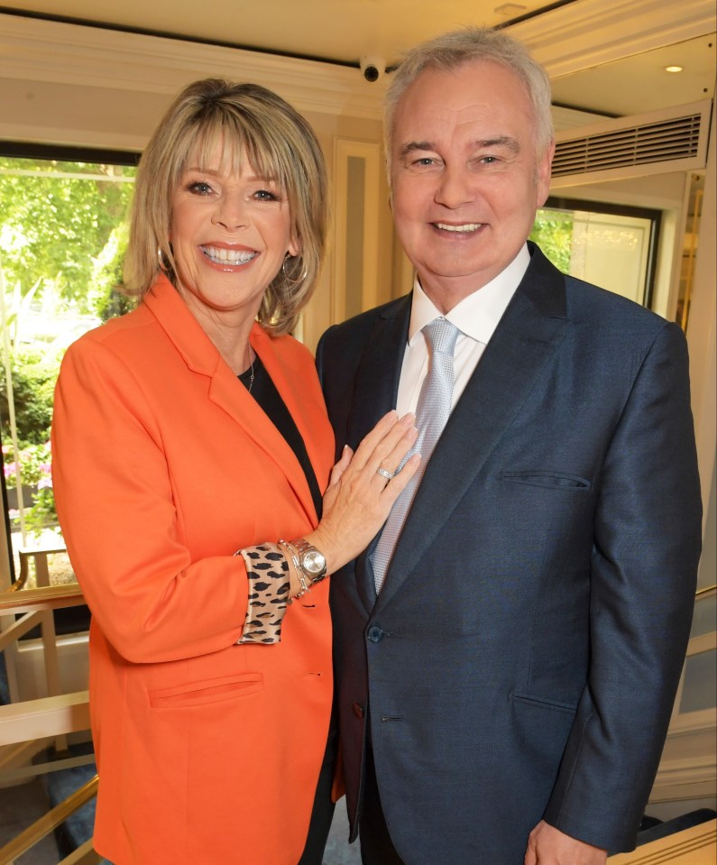 ruth langford and eamonn holmes attend the tric in london