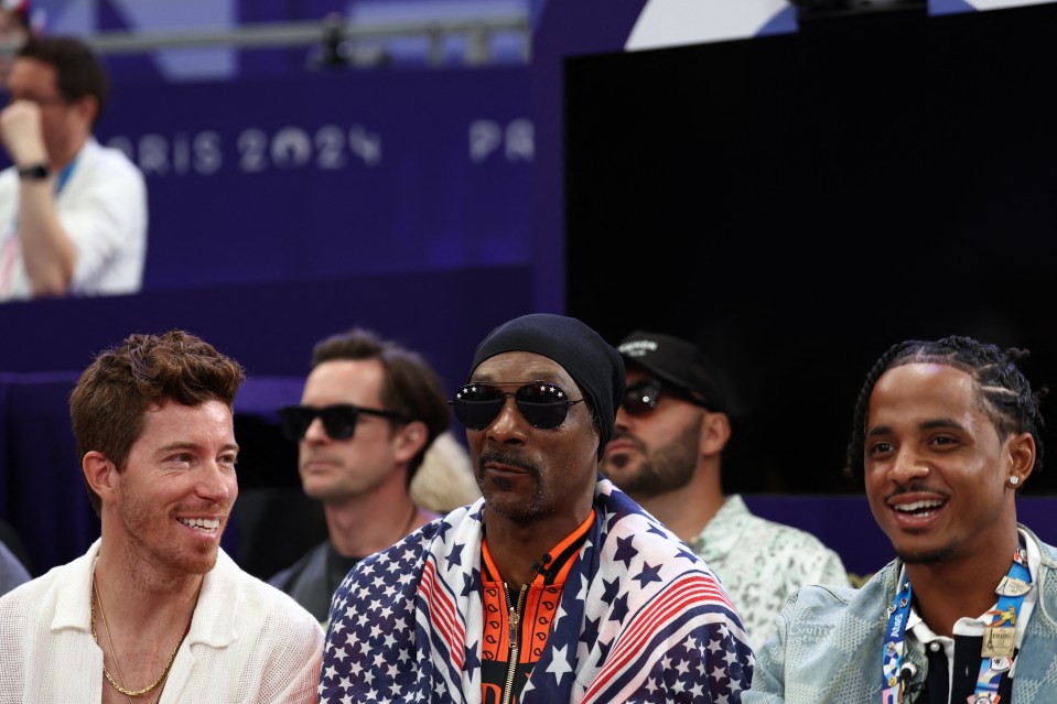 Shaun White joined Snoop Dogg and his son Cordell Broadus picked an unlikely sport to attend on Sunday