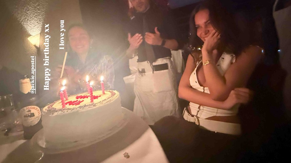 EROTEME.CO.UK FOR UK SALES: Contact Caroline 44 208 374 8542 Picture Shows: Cruz Beckham wishes Jackie Apostel a happy birthday NON-EXCLUSIVE Date: Friday 18th October 2024 Job: 241018UT6 London, UK EROTEME.CO.UK 44 208 374 8542 Disclaimer note of Eroteme Ltd: Eroteme Ltd does not claim copyright for this image. This image is merely a supply image and payment will be on supply/usage fee only.