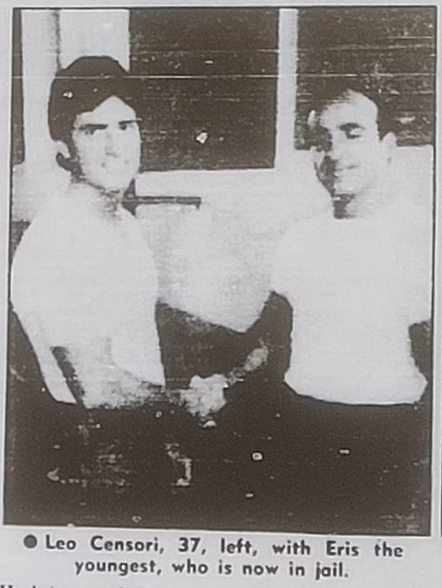 a black and white photo of a man named leo censore