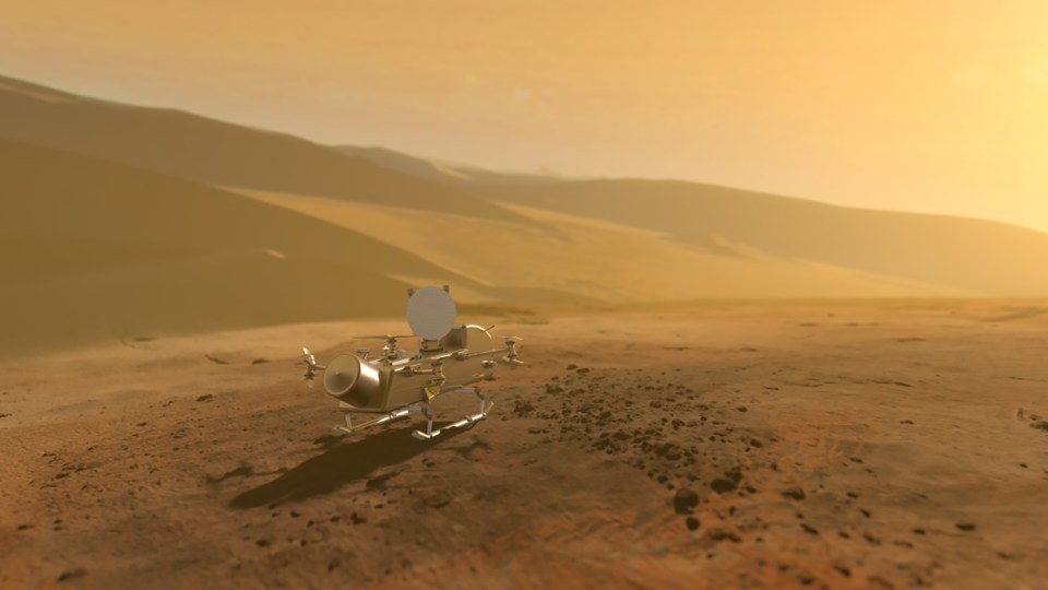 a computer generated image of a rover on the surface of mars