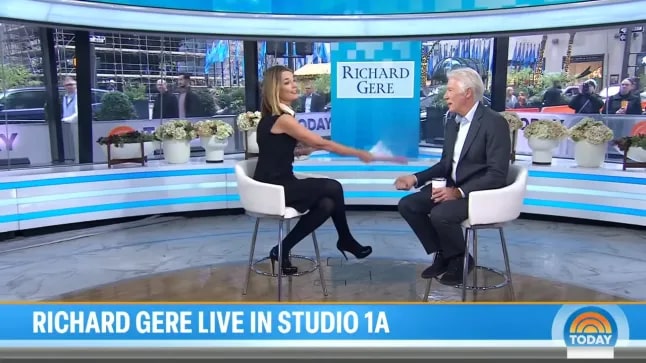 richard gere is live in studio 1a on today