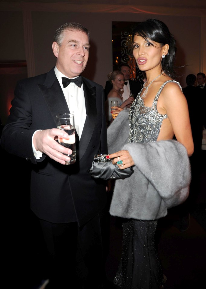 Prince Andrew and Goga Ashkenazi at a birthday party.