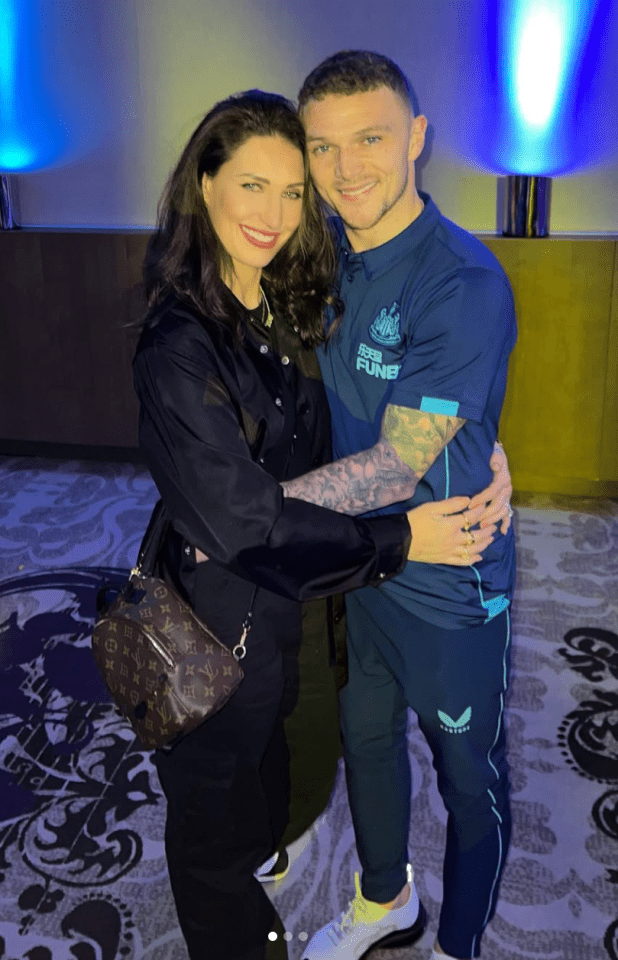 Couple posing for a photo.