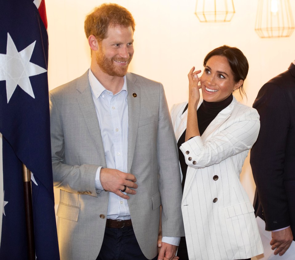 Prince Harry and Meghan Markle during their Australian tour.