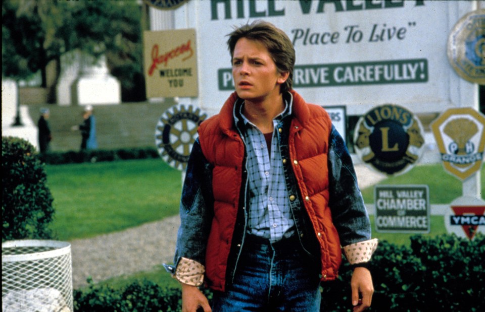 Michael J. Fox in Back to the Future.